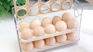 Foldable egg rack