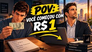 POV Você Começou com R$ 1 — E 18
