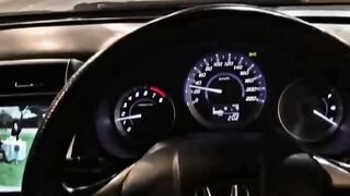 Drive at night on beautiful road