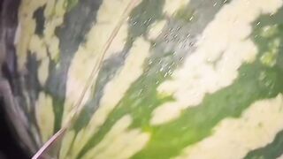 asmr cutting skills watermelon