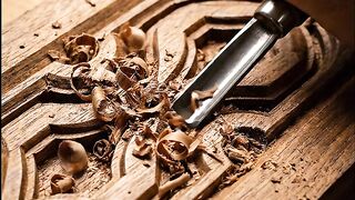 Hand-Carving Intricate Wood Patterns | Satisfying ASMR 2