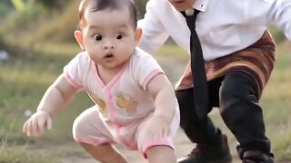 Anak sekecil ini bikin lucu