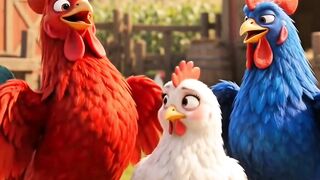 2 ayam jantan saling berebut