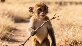 Monkey Throws a Stick, Lion Gets Hit by Mangoes! 🐒🦁🥭