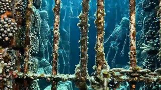 Something Moved Behind the Underwater Prison Bars… 😳🌊