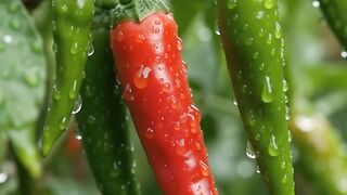 Rain Over Chili Pepper Farm | Peaceful Garden Rain Sounds for Sleep and Relaxation