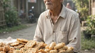 Gorengan Kakek Tak Laku Karena Dibilang Kotor… Cucunya Menangis 😭💔 #Shorts #KisahHaru #Viral