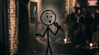 Being 2D is exhausting... 💀 | Dark Stickman Stand-up
