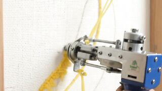 Satisfying Banana Rug Tufting Process | DIY Crafting ASMR