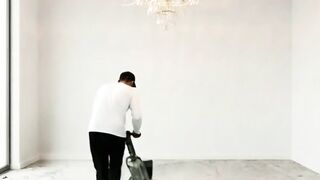 Minimalist Living Room Renovation with Deep Sea Illusion 3D Epoxy Flooring