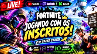 🔥 JOGANDO FORTNITE COM OS INSCRITOS! 🔥  @AlbertFNOficial