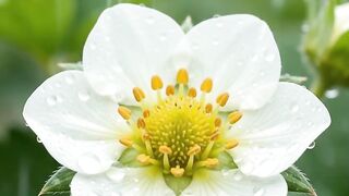 Rain Over Strawberry Farm | Peaceful Berry Field Rain Sounds for Sleep and Relaxation