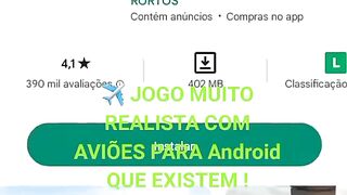 ✈JOGO Muito Realista de AVIÃO para Android com AVIÕES que Existem