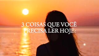 Qual é as 3 coisas você precisa ler hoje?