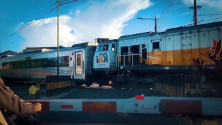 Waiting for the train to pass