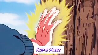 Goku derruba frutos da árvore com seu Ki