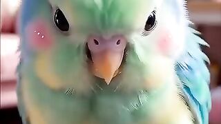 🐦 The Cutest Baby Parakeet ASMR Ever! 🥜💚
