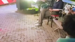 Local singer singing a song