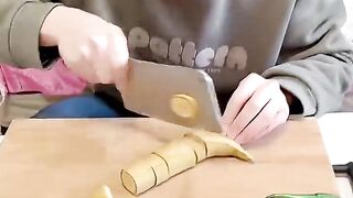 🍌🍭 She Accidentally Made a Banana Lollipop! 😱😂 #usa #shorts