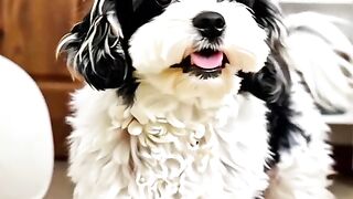 white dog