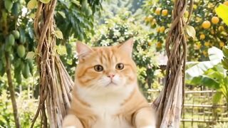 Kucing bermain ayunan 2