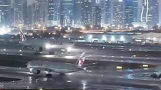 🔥✈️ Two Qatar Airways Jets. One Incredible Night at the Airport