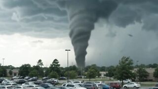 Tornado fly the cars in air and damage