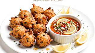 Bajias e molho incrível com piri piri