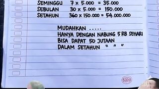 Video salah satu cara untuk menabung