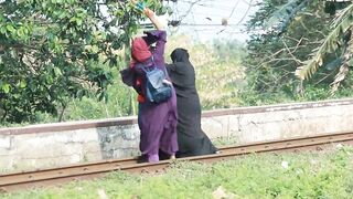 Viral train horn prank 2023 best of train horn prank reaction on public crazy girl