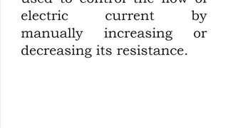What is Rheostat?