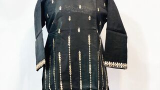 Fabric: Viscose Linen Medium Size Shirt Dimensions: (Chest: 21 Inches, Length: 37 Inches) Pattern: Shirt