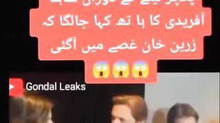 شاہد آفریدی اورزرین خان کا جھگڑا.