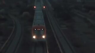 Orange Line Train Full Screen Status