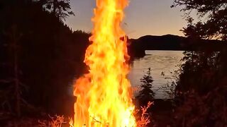 No One Was There, Just Me, This Giant Fire, and The Lake