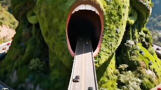 The Giant’s Portal: When Nature Swallows the Highway