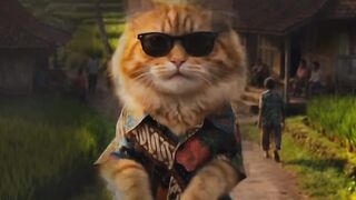 “Orange Cat Dancing Dangdut!”