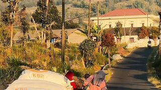 Indah nya pedesaan di bawah gunung merapi