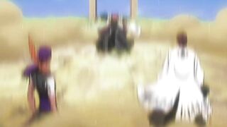 Sosuke Aizen uses Hado No. 90 against Sajin Komamura