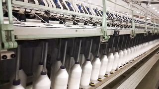 Carded cotton processing in the speed frame machine