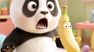The Banana Ran Away! 🍌🏃‍♂️ Baby Panda vs Running Banana! 😂