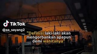 Cinta itu adalah pengorbanan rela aku tidak cebok