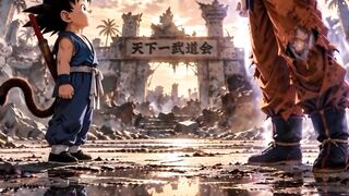 Goku kid e Goku Ultra Instinto Superior