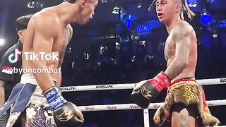 The excitement of boxing at byoncombat Indonesia Ridho Roki vs Sungokong