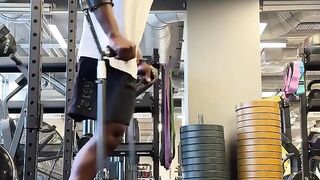 Working hard with one leg