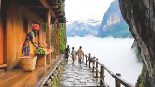 Life in a Village Hidden Above the Clouds