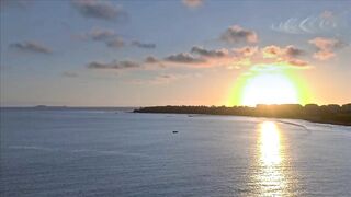 Golden Sunset Over the Ocean