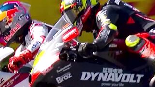 Veda vs David munoz Moto3 Austria