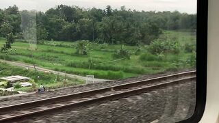 OMG!! i try train to the airport in yogyakarta indonesia