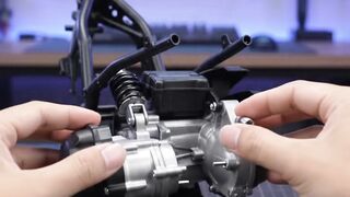 Building a Miniature Yamaha Aerox 155 from Scratch! (Ultra Satisfying ASMR)